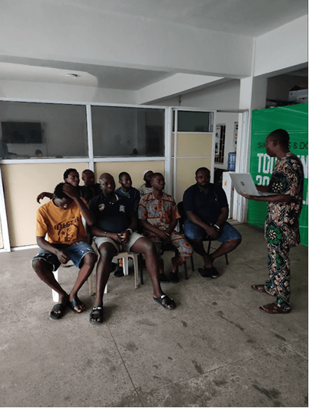 Instructor leading the workshop